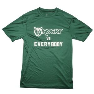 BSN Sports Rocky Mountain College Shirt Mens M Green Battlin Bears Polyester Tee
